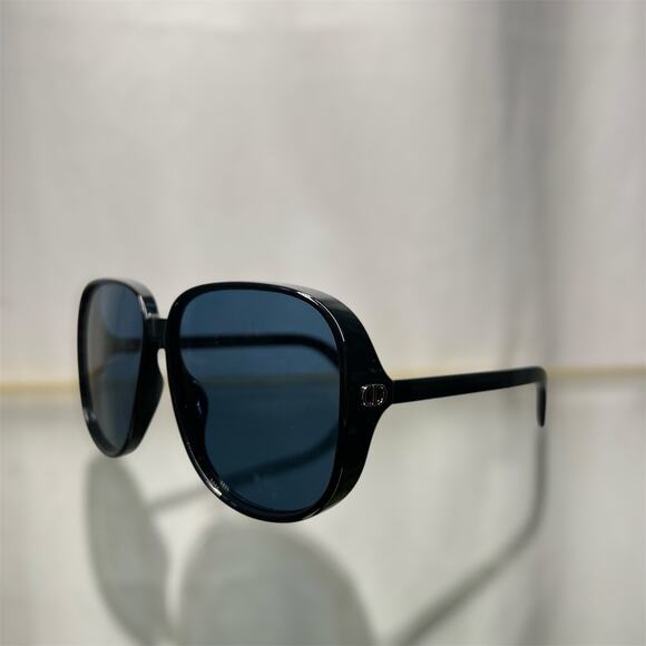 DIOR D-DOLL S1U Navy Blue Acetate Oversized Aviator Sunglasses TS3812 - Picture 2 of 6